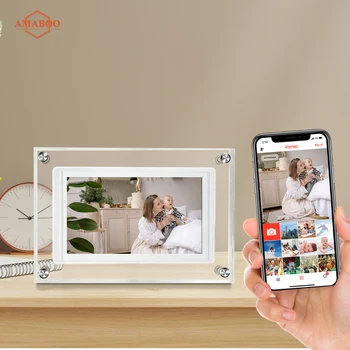 Touch Screen Wifi Digital Photo Frame With Transparent Acrylic/nft ...