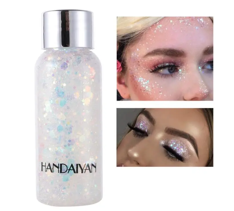 
Прямая поставка, блеск для тела, волос, лица, глаз, тени для век, блестящий гелевый крем 