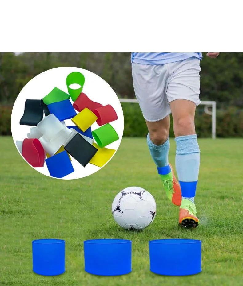 3 Sizes Soccer Shin Guards Strap Out Of Silicone Anti Slip Grip Tapes
