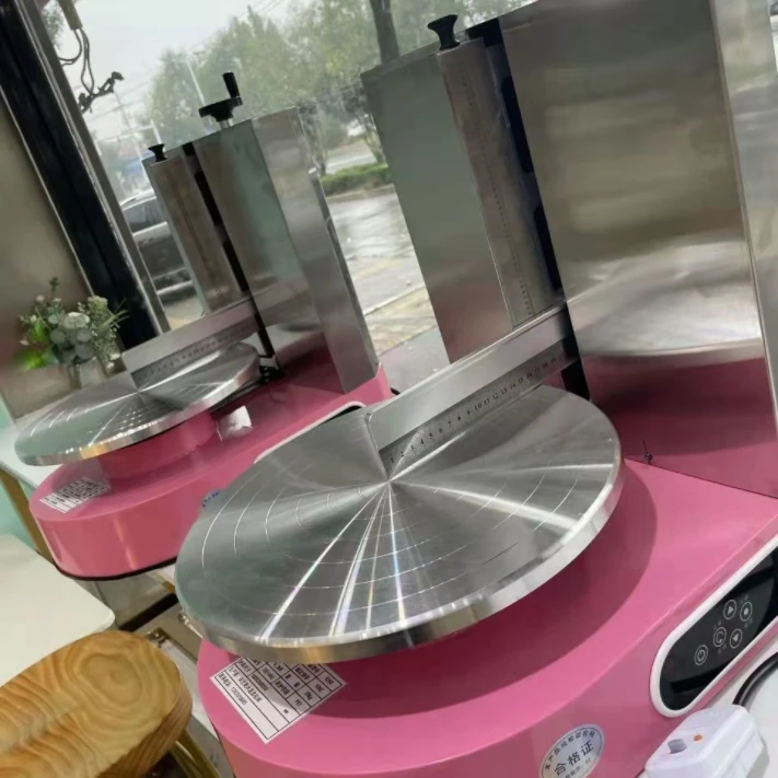 Automatic Round Cake Spreading Machine Cake Cream Coating Decorating Smoothing Machine Cake Making Machine