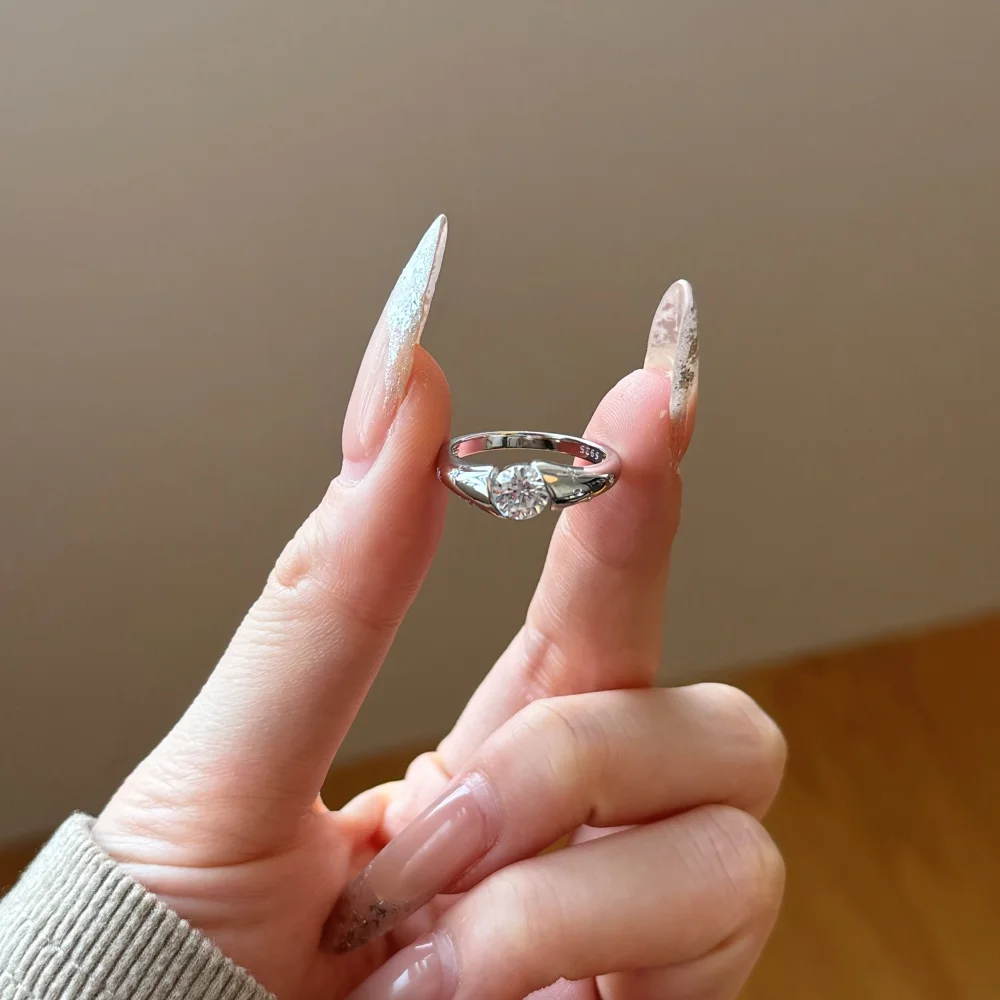 KAKODIY Antique Jewelry 925 Sterling Silver Engagement Women's Wedding Matte Star Oval Ring detail 4