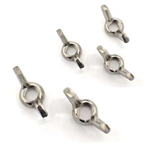 Wholesale Various specifications of butterfly nuts 304 Stainless steel Sheep horn shaped nut wing nuts