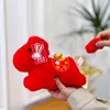 Peluche poney rouge