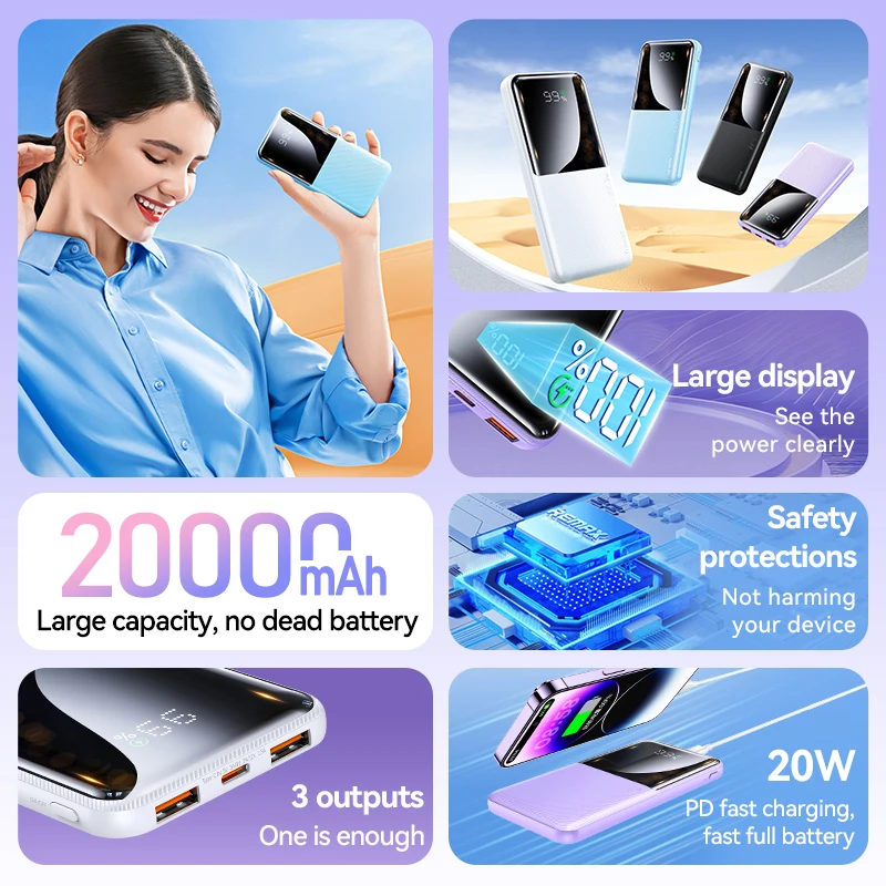 Remax Rpp-623 20W Fast Charging Power Bank - 10000mAh & 20000mAh Portable  Charger for Mobile Devices