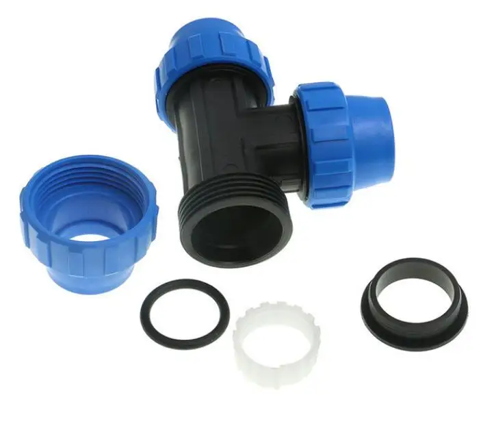 Drip Irrigation System HDPE PP Compression Fittings Drip Irrigation Pipe Fittings for Agriculture Irrigation System