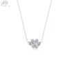 18K Solid White Gold