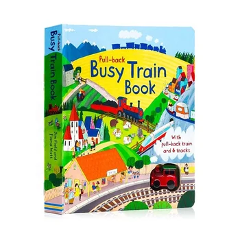 Custom Pull-back Busy Train Book Kid Toys Book Printing Children's ...