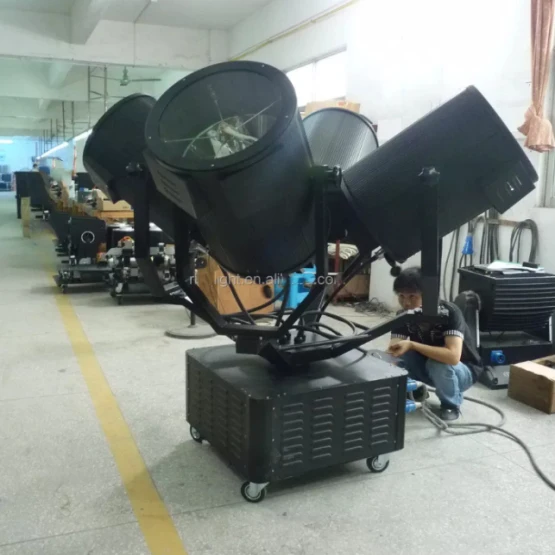 5000W Four Head HID Searchlight - High Power Sky Beam Tracker