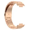 Rose gold-three-bezel steel strap