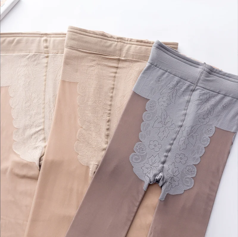 Оптовая продажа фабричные бесшовные двухслойные леггинсы для тела чулки утолщенные Непрозрачные Колготки зимние теплые