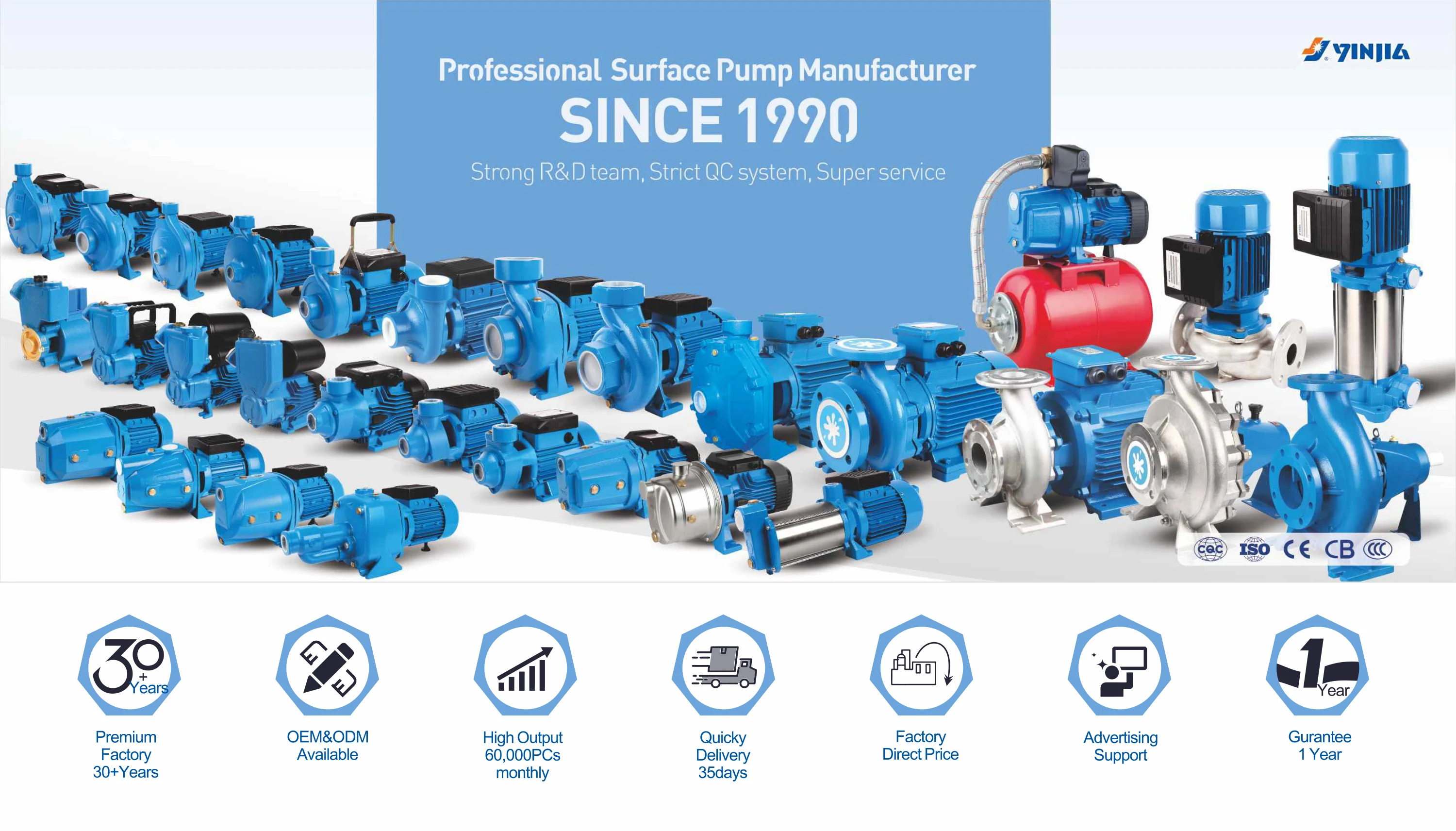 Single Phase Power 1/2HP Morocco Water Pump High Pressure Water Pumping Machine for Domestic