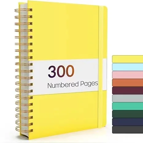 300 Page Lined Spiral Journal - Thick Notebook for Writing