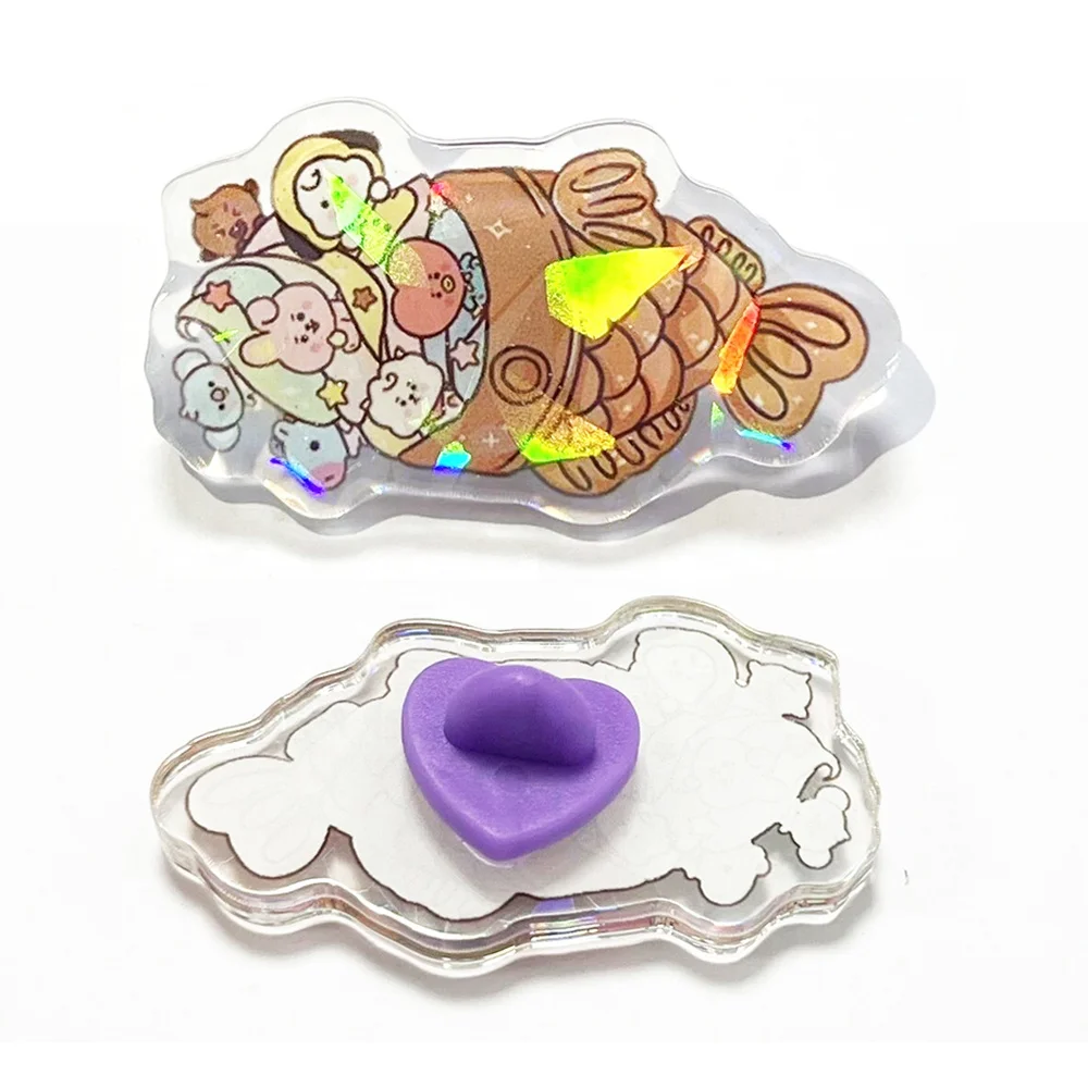 樹脂アクリルピンカスタムクラックホログラムエポキシプラスチック