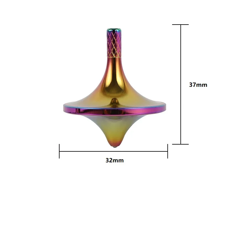 Изысканный латунный вращающийся Топ, превосходный элегантный идеальный баланс, сделанная металлическая кинетическая настольная маленькая игрушка EDC