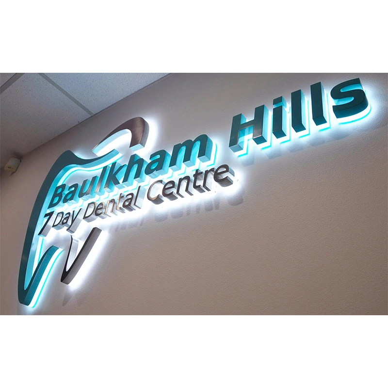TianLang Free Design Business Office Sign Indoor Outdoor Backlit Illuminated Signage Wall Logo Acrylic Led 3d Channel Letter