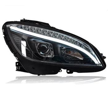 for Benz W204 Headlight  2007 2008 2009 2010 2011  C200 C260 Head Lamp DRL Signal LED  Projector Lens Automotive Accessories