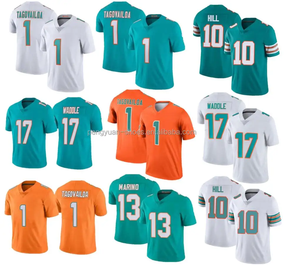 Dolphins Vapor Limited Custom Jersey - All Stitched