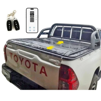 Zolionwil Ute Tub Boot Roll Up Truck Bed Pickup Cargo Space Electric roller Lid Retractable Tonneau Cover For TOYOTA HILUX SR5