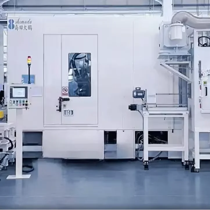 Robotic Deburring & Cleaning Machine for Cylinder Heads Shimada Big Bird Cleaning Machine CH