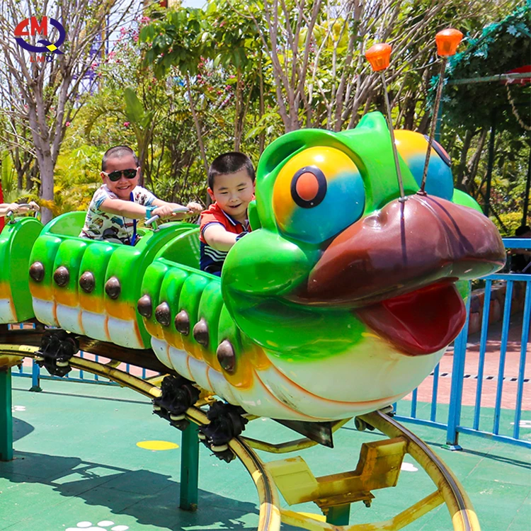 Attractive New Design Electric Model Train Fruit Worm Roller Coaster
