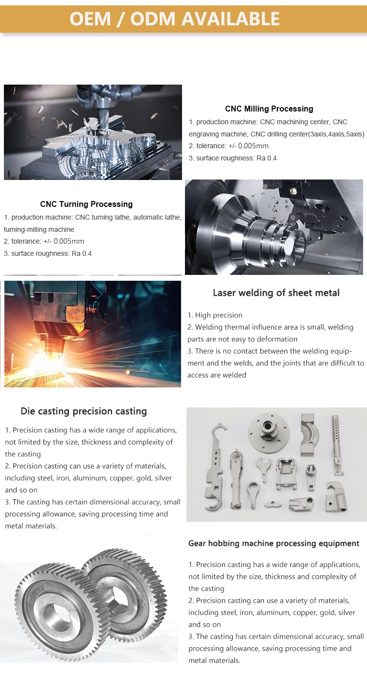 China factory high precision customized aluminum surface anodizing cnc machining parts details