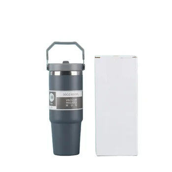 2024 New Arrival Unisex 30oz Double Wall Stainless Steel Insulated Tumbler Gym Travel Coffee Mug Cup with Straw and Lid