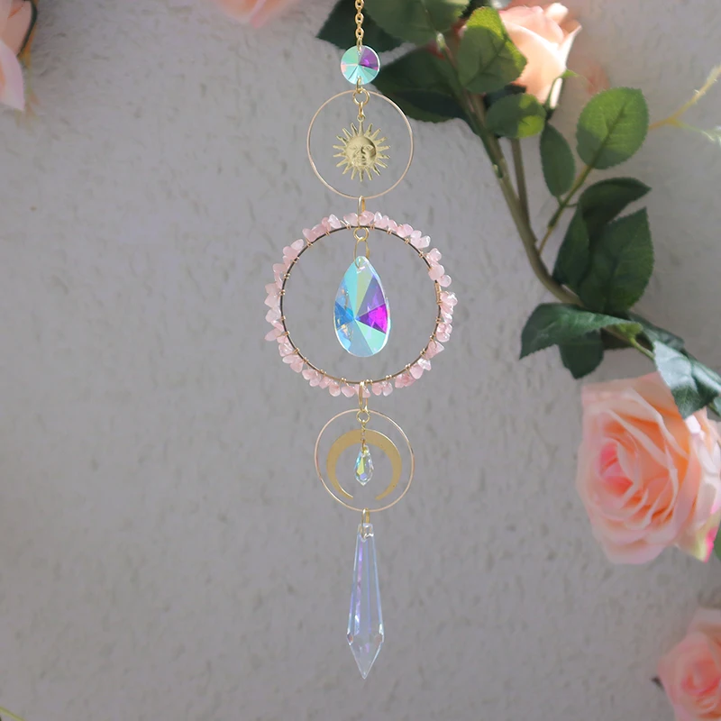 Wholesale Metal Pieces For Crystal Suncatcher Home Decor Golden