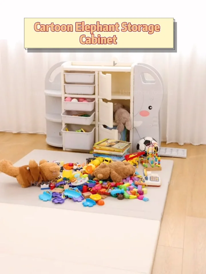 H136 X W32 X D97cm Toy Rack Organizer Baby No Toxic Shelf Toy Children