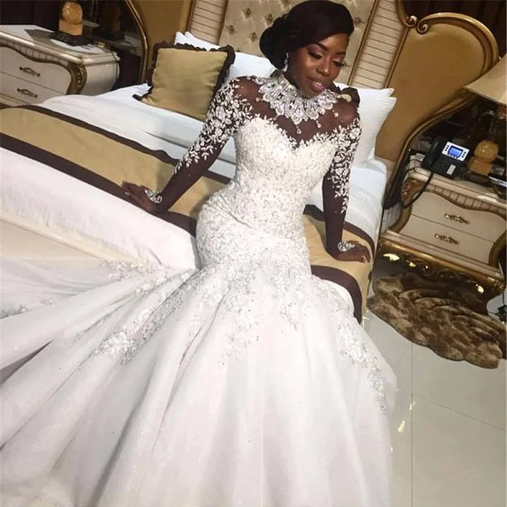 NEW ARRIVAL Africa Wedding Dresses Mermaid Wedding Dress Bridal Gown Plus  Size Wedding Dresses
