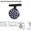 Faretto Nero/Bianco/Rotondo 16W