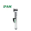Tête de douchette WC couleur argent, 8 jets