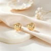 Pendientes chapados en oro de 18 quilates 3