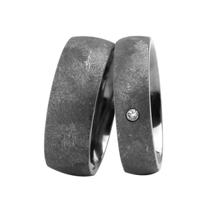 Tizti Jewelry Metal Ring Rare Material Distress Brushed Pure Tantalum Wedding Ring Custom Women Men Rings Jewelry