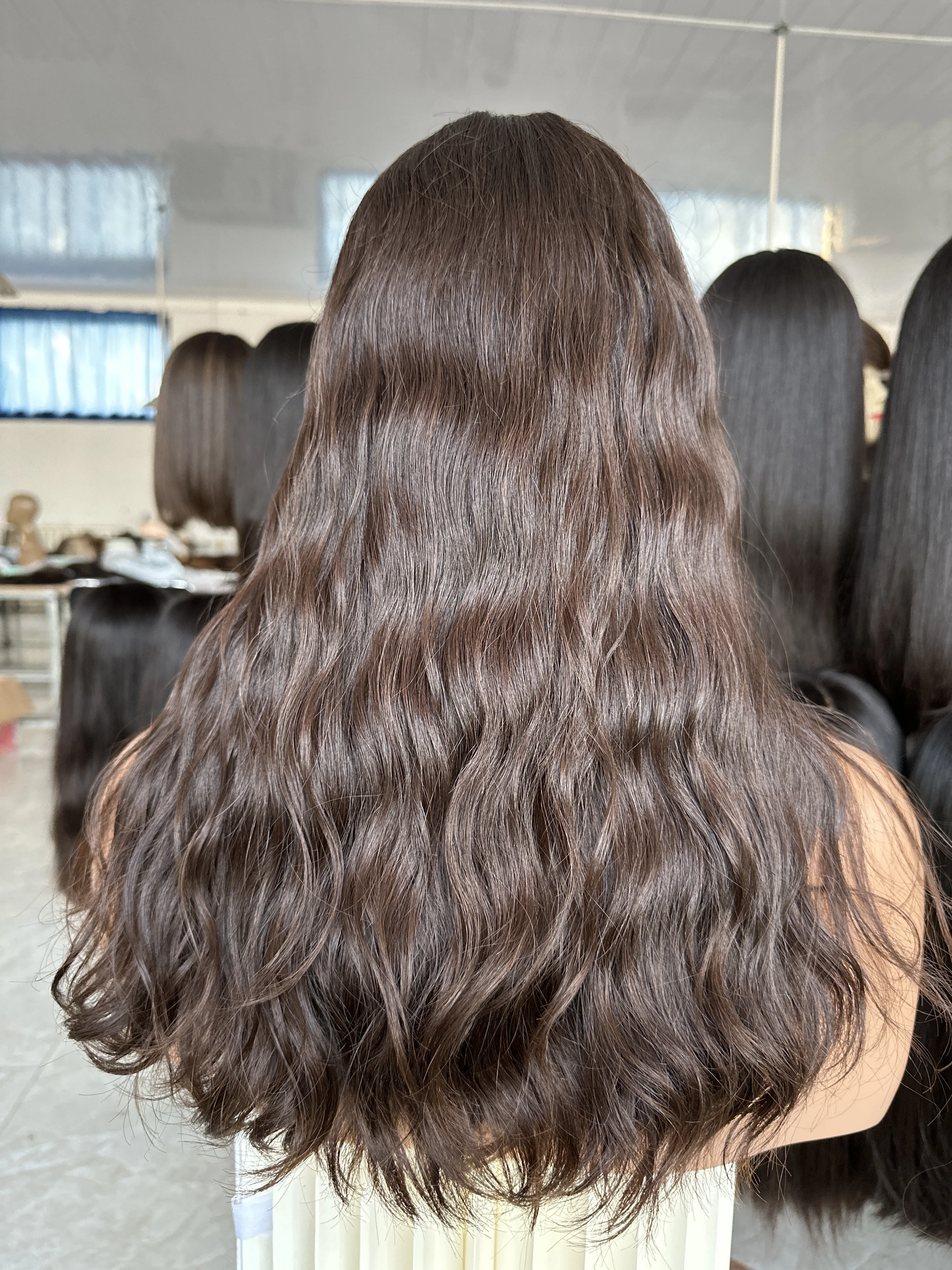 Shop Top Lace Wig - Russian Virgin Remy Human Hair Wigs display picture 3