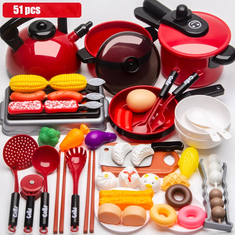 Children's Mini Kitchen Home Cooking Toys Really Boiled Wood Full Set of  Simulation Kitchenware Set Manufacturers Wholesale - China Play House and  Kitchen Toy price