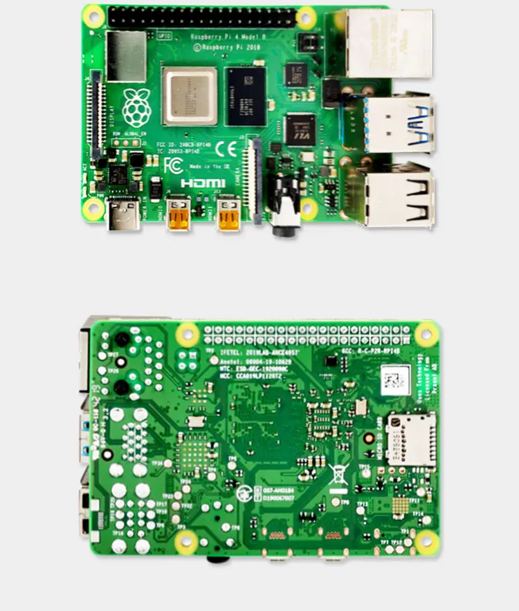 In Stock Original Raspberry Pi 4 Model B Dev Board Kit Ram 1gb 4b Core Cpu 1.5ghz 3 Speeder Than