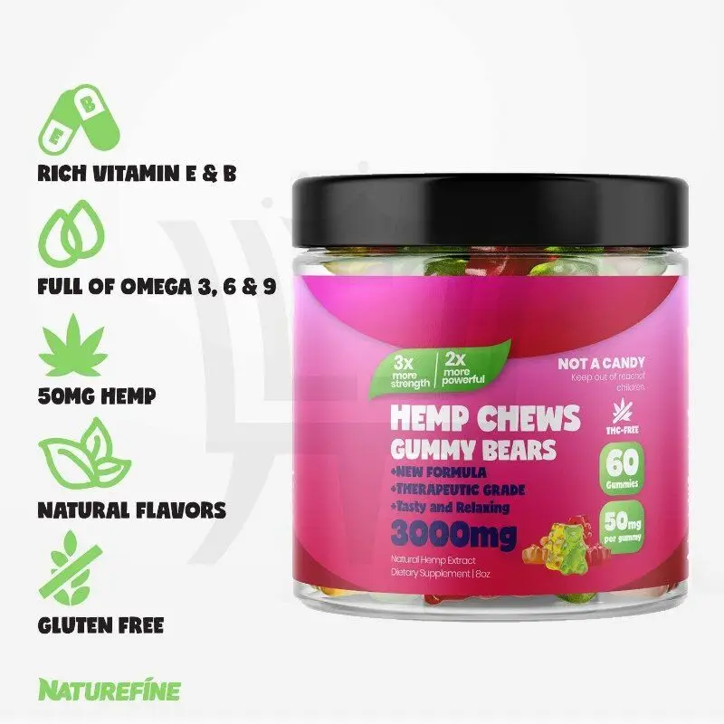 
 Оптовая продажа ODM/OEM пеньковая резинка для взрослых-полная Омега 3 6 9-богатый Витамин E & B-стимулирует здоровье  