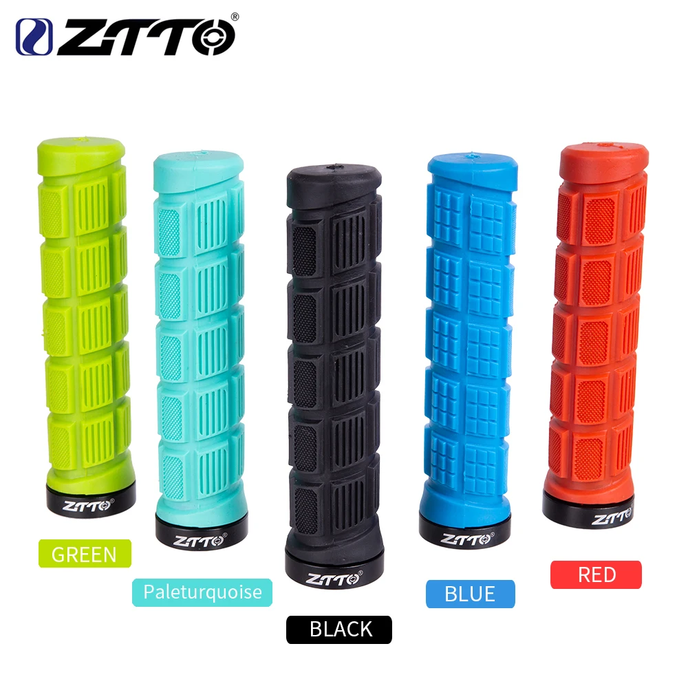ZTTO AG38 Durable Anti-Slip Fixed Gear Bicycle Handlebar Grip MTB Mountain  Bike Road Parts with Shock-Proof Rubber