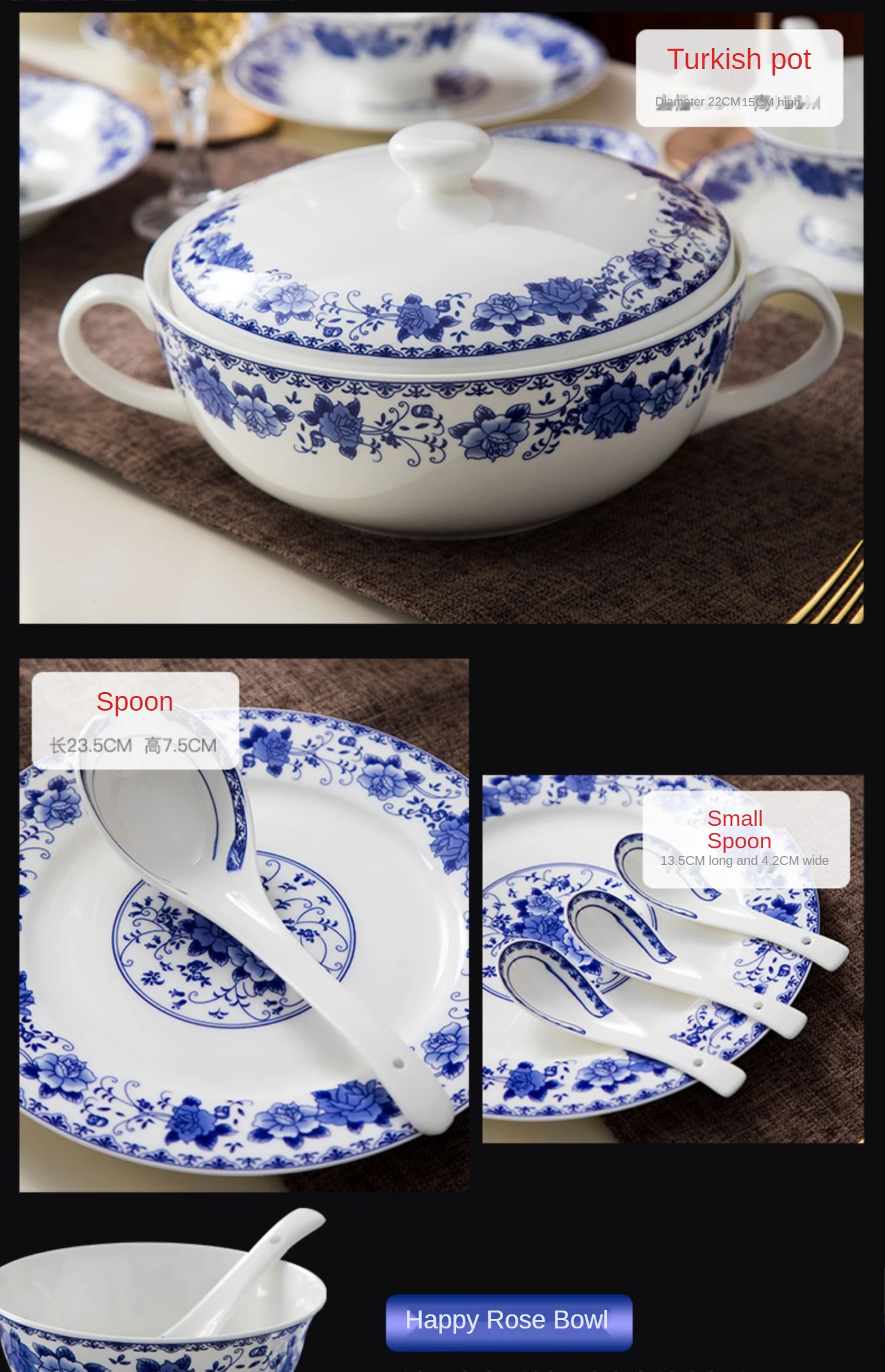 Wholesale Porcelain Tableware Sets 56PCS New Design Fine Bone China Dinnerware Set for 6 People With Flower Decal