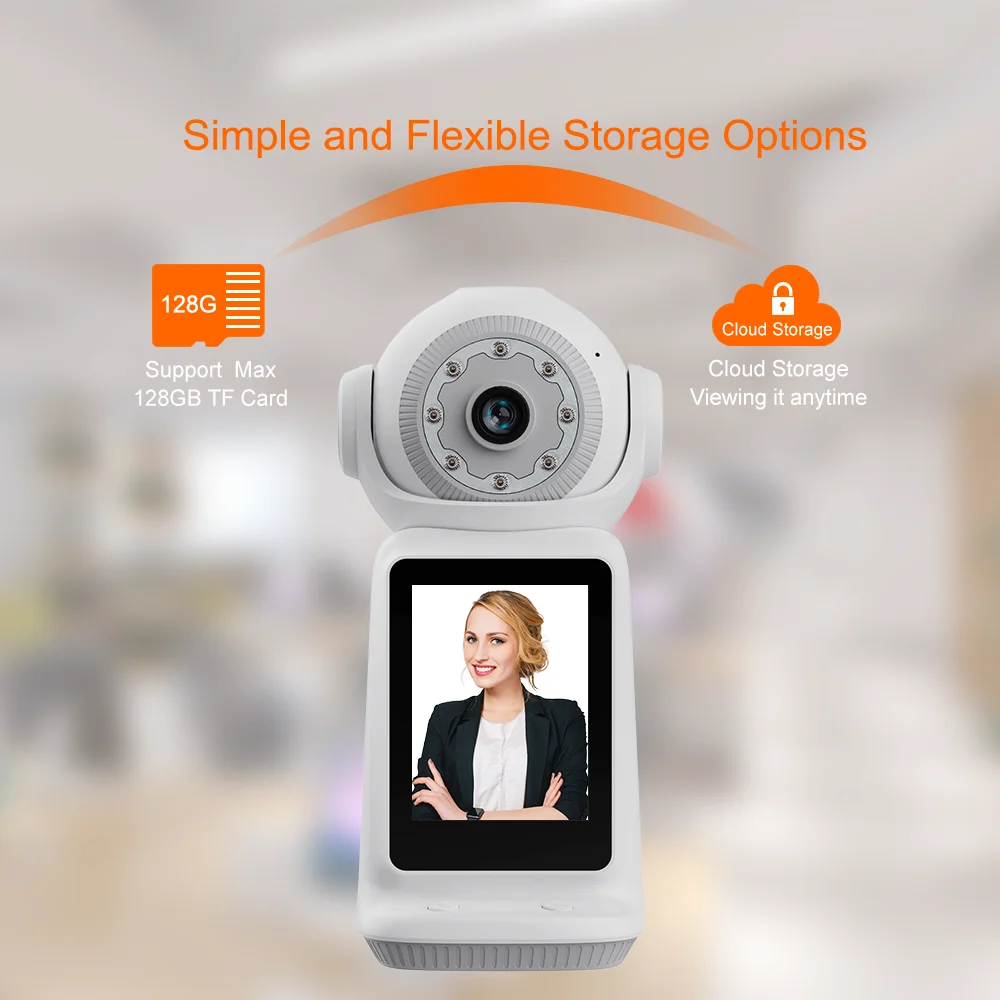 3MP Two Way Talk Video Calling Smart Camara De Vigilancia Con WiFi Para Bebes Online Home V380 Pro Indoor Camera With 3in Screen