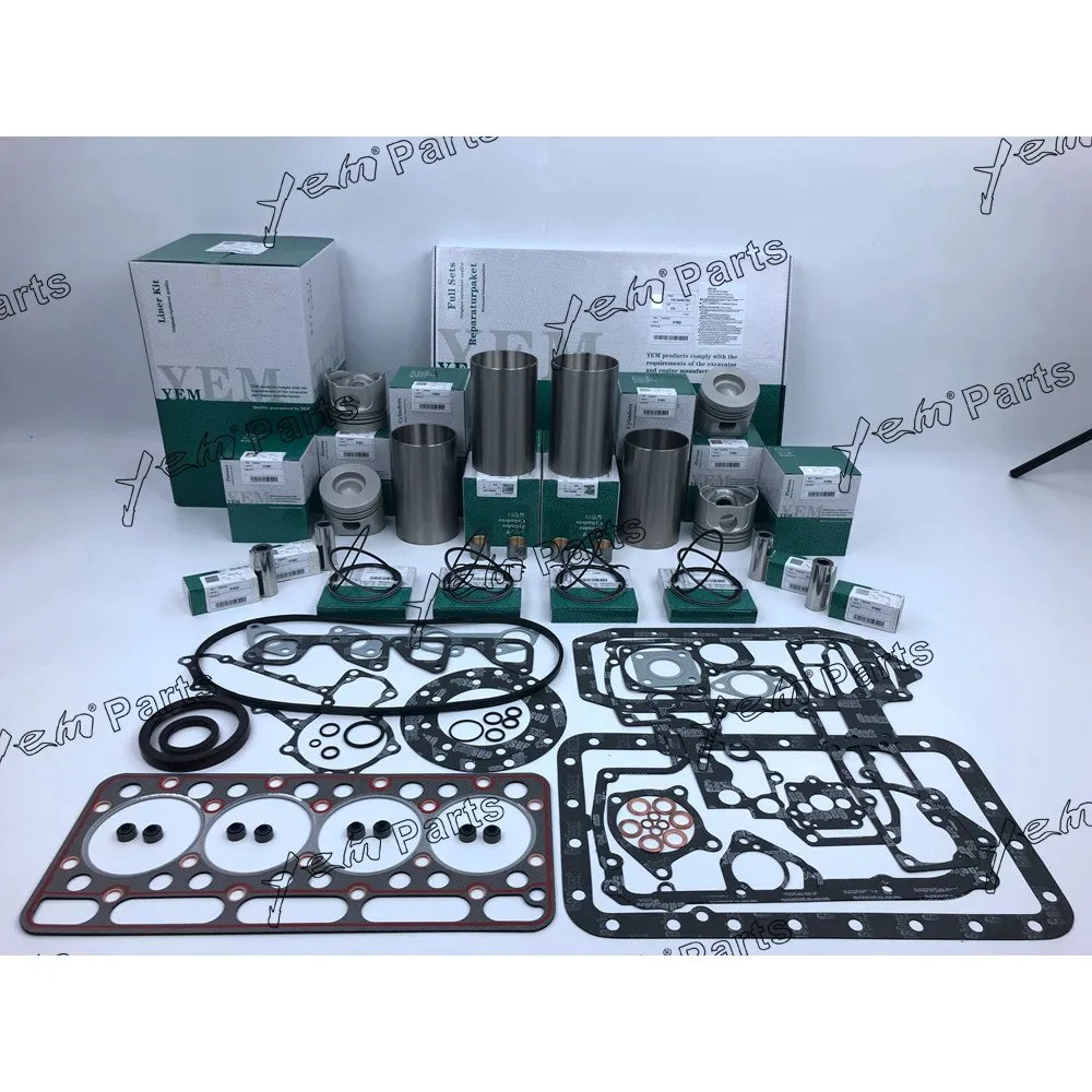 V1902 Overhaul Kit With Gasket Set for Kubota Engine Overhaul Kit