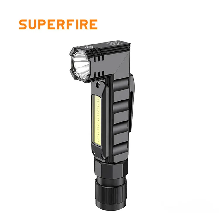 Multifunction Led Torch Led Flashlight 90 Rotating Degree Flashlights Rechargeable Work Light for Car Repair