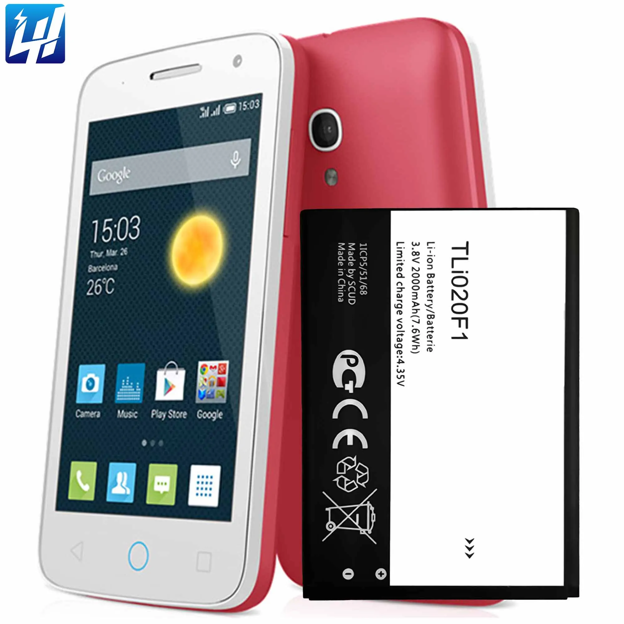 Batteria Per Easyfone Prime Flip A1 A2 A5 600mAh - Foto 13
