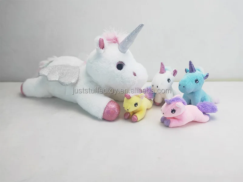 personalizzato unicorno animale farcito mamma e bambino unicorni peluche  cuscino giocattoli per bambini regalo per bambini