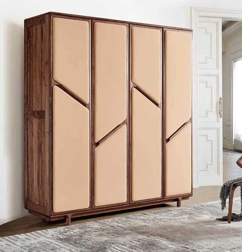 European Style Classic Wooden High Quality Folding Wardrobe Closet