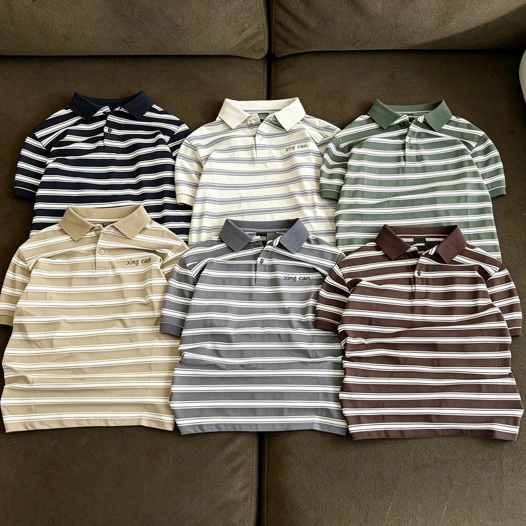 Bestseller: přizpůsobitelné mužské polokošile s krátkými rukávy a límečkem, vhodné pro golf, tenis a outdoorové sporty – přizpůsobitelná vyšitá polokošile