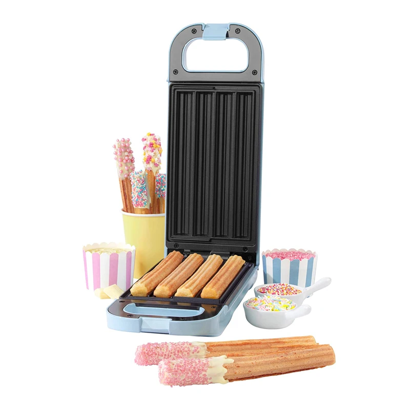 Small Kitchen Appliances Churro Maker Freshly Bake 4 Churros at Once With No Oil Spanish Churros Waffle Maker