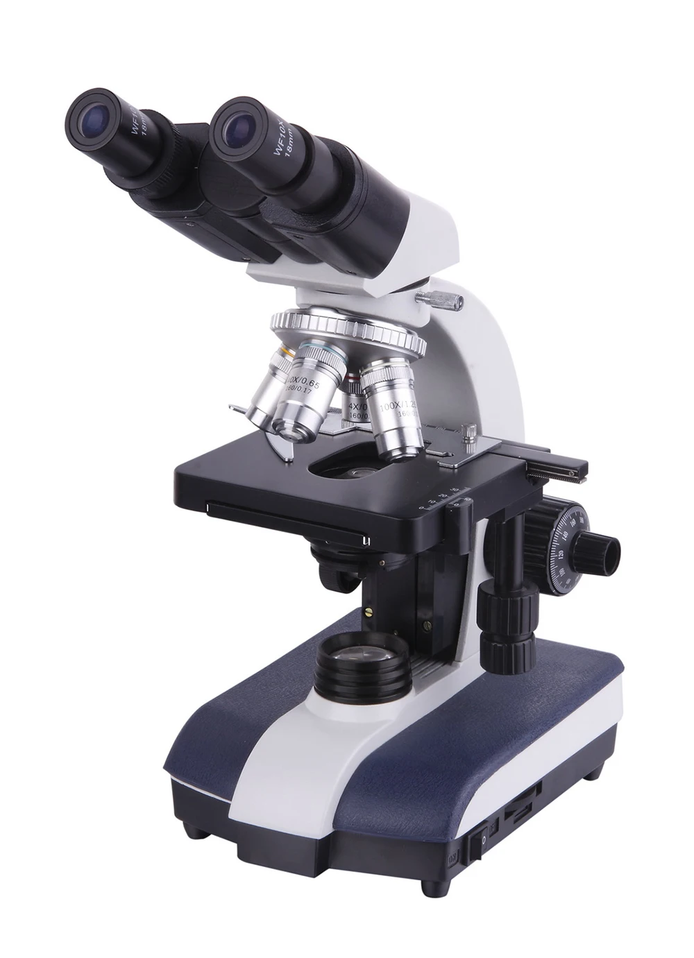 Microscopio biologico binoculare con illuminatore 1000 ingr