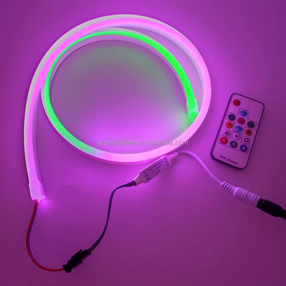 12v High Quality Extra Soft Pure Silicon Led Neon Rope Light Rgb Full ...