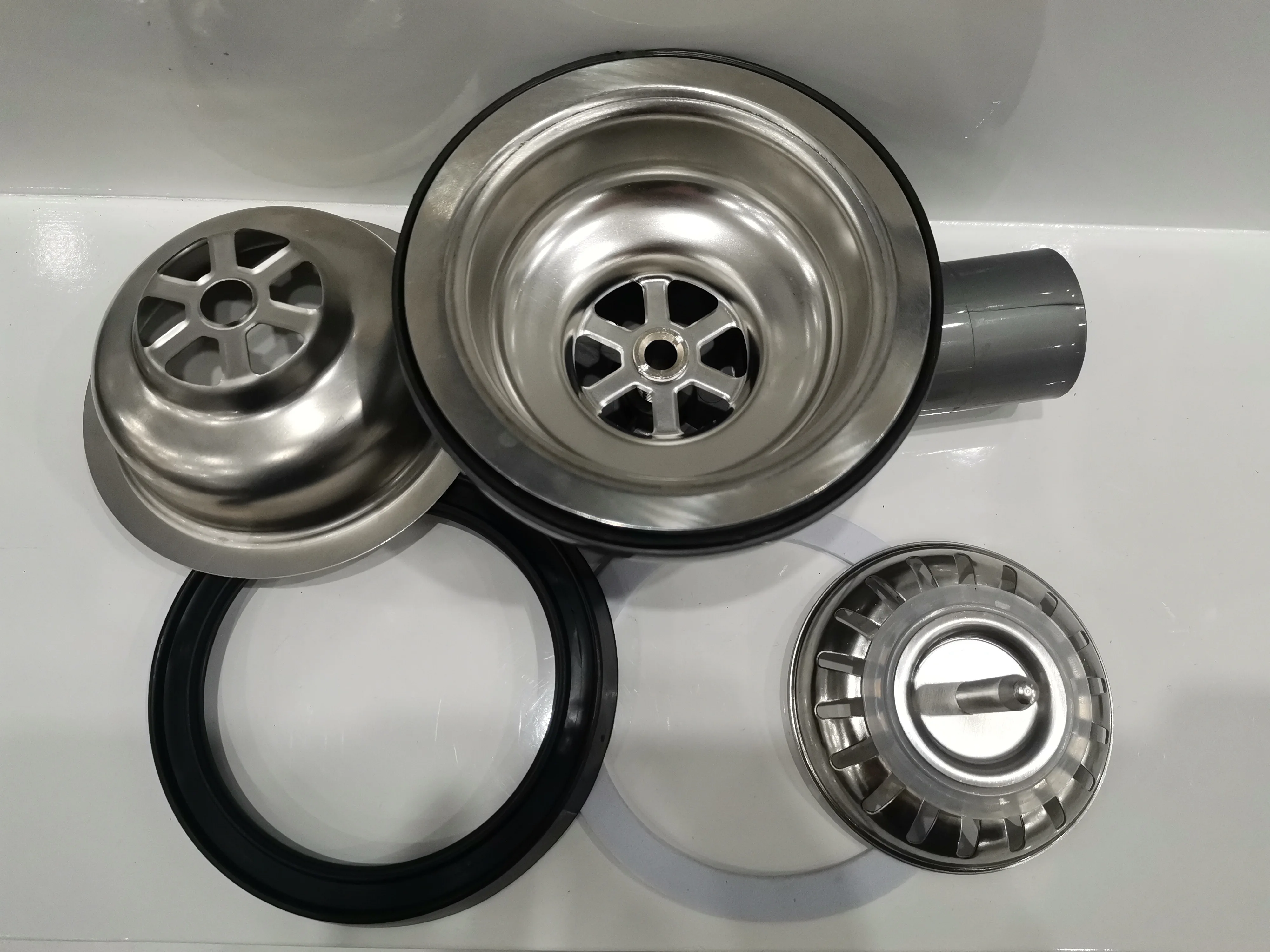 product new arrival space saving design  stainless steel   kitchen sink  drainer  rear mounted  sink drain strainer-2